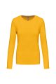 Dames T-shirt lange mouw Kariban K383 YELLOW